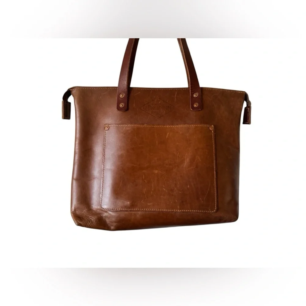 Lifetime Leather Tote Bag Oxford Natural- brown